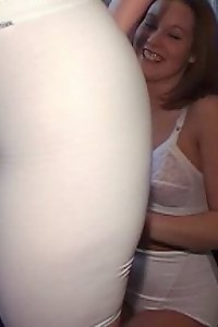 3 ladies on a bus one holding some man rod and has her donk cheeks open up open